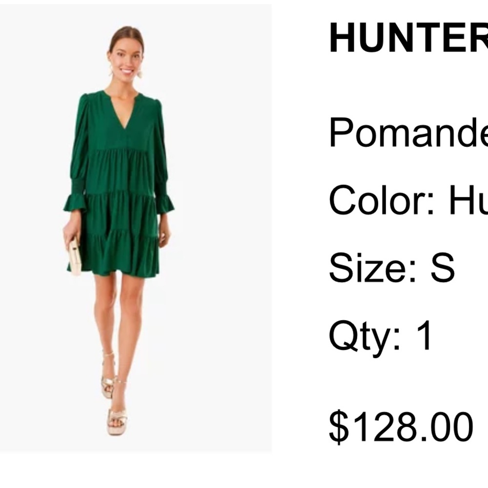 Tuckernuck Green Crepe Kenzo dress